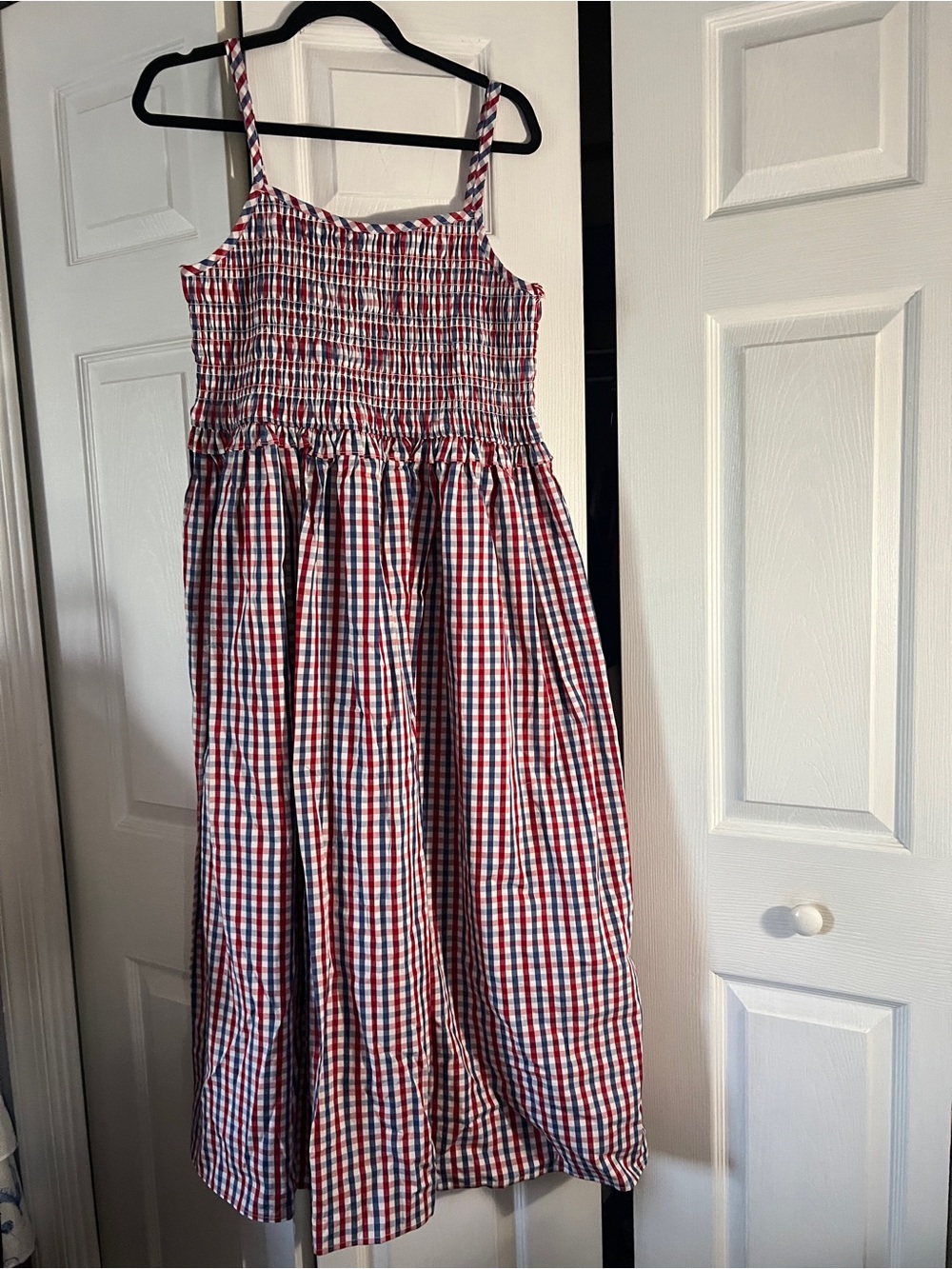 Sperry Pink, Blue & White Smocked Top
